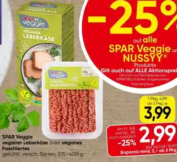 Spar SPAR Veggie veganer Leberkäse oder veganes Faschiertes Angebot