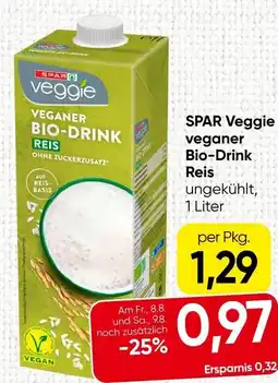 Spar SPAR Veggie veganer Bio-Drink Reis Angebot
