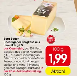 Spar Berg Bauer Hochfügener Bergkäse aus Heumilch g.t.S Angebot