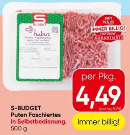 Spar S-BUDGET Puten Faschiertes Angebot