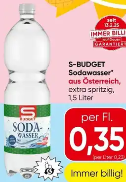 Spar S-BUDGET Sodawasser aus Österreich Angebot