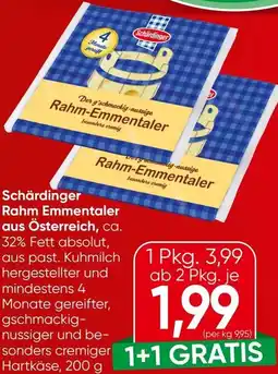 Spar Schärdinger Rahm Emmentaler aus Österreich Angebot