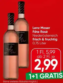 Spar Lenz Moser Fête Rosé Angebot