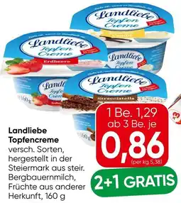 Spar Landliebe Topfencreme Angebot