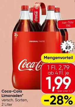 Spar Coca-Cola Limonaden Angebot