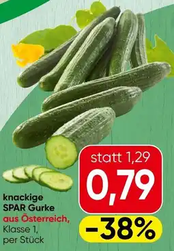Spar knackige SPAR Gurke Angebot