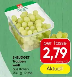 Spar S-BUDGET Trauben weiß Angebot