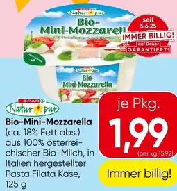 Spar Bio-Mini-Mozzarella Angebot