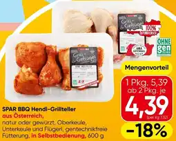 Spar SPAR BBQ Hendl-Grillteller aus Österreich Angebot