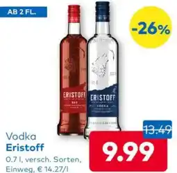 T&G Vodka Eristoff Angebot