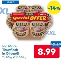T&G Rio Mare Thunfisch in Olivenöl Angebot