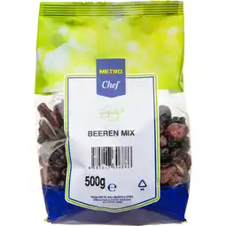 Metro Beeren Mix, Preisangabe ohne MwSt. (Preis inkl. MwSt. 11,54 €), METRO Angebot