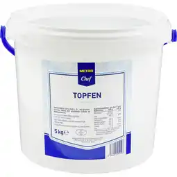 Metro Topfen, Preisangabe ohne MwSt. (Preis inkl. MwSt. 22,65 €), METRO Angebot
