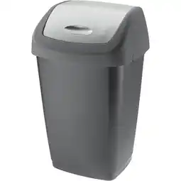 Metro Schwingdeckeleimer Anthrazit 50l, Preisangabe ohne MwSt. (Preis inkl. MwSt. 12,00 €), METRO Angebot