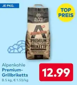T&G Alpenkohle Premium Grillbriketts Angebot