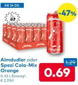 T&G Almdudler oder Spezi Cola-Mix Orange Angebot