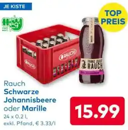 T&G Rauch Schwarze Johannisbeere oder Marille Angebot