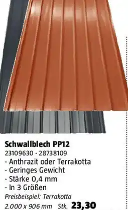 Bauhaus Schwallblech PP12 Angebot