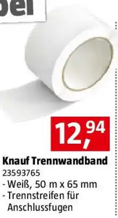 Bauhaus Knauf Trennwandband Angebot