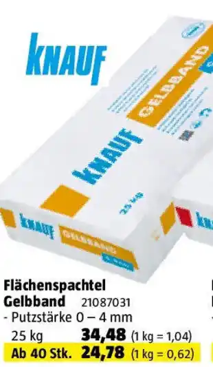Bauhaus Flächenspachtel Gelbband Angebot