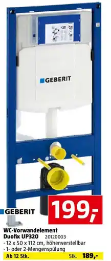 Bauhaus GEBERIT WC-Vorwandelement Duofix UP320 Angebot