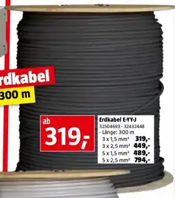 Bauhaus Erdkabel E-YY-J Angebot