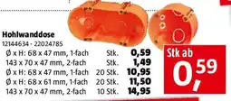 Bauhaus Hohlwanddose Angebot