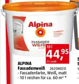 Bauhaus ALPINA Fassadenweiß Angebot
