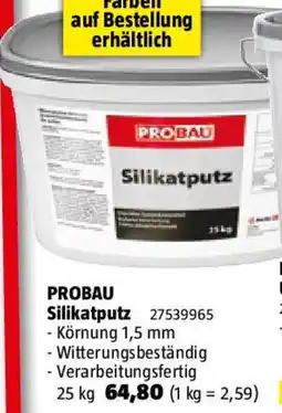 Bauhaus PROBAU Silikatputz Angebot