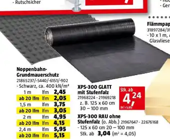 Bauhaus Noppenbahn- Grundmauerschutz Angebot
