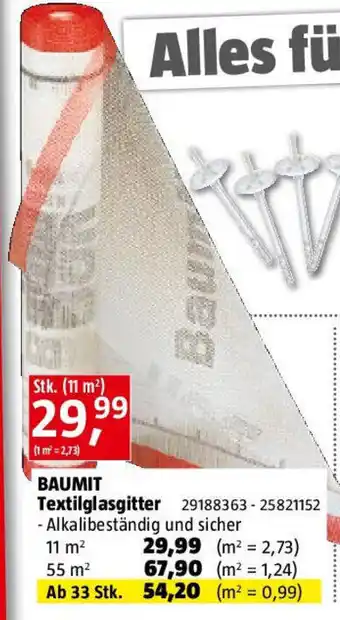 Bauhaus BAUMIT Textilglasgitter Angebot