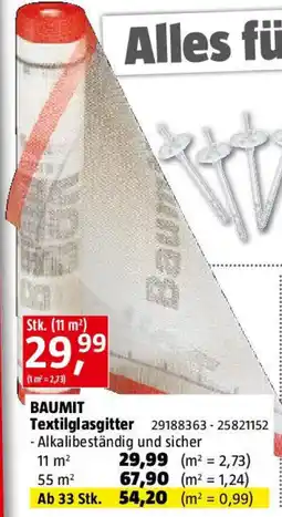 Bauhaus BAUMIT Textilglasgitter Angebot