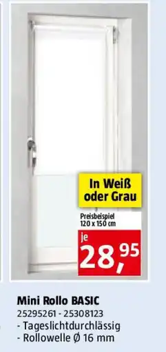 Bauhaus Mini Rollo BASIC Angebot
