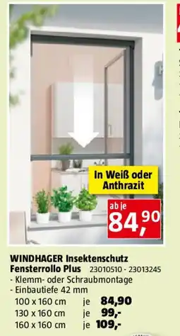 Bauhaus WINDHAGER Insektenschutz Fensterrollo Plus Angebot