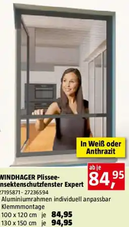 Bauhaus WINDHAGER Plissee- Insektenschutzfenster Expert Angebot
