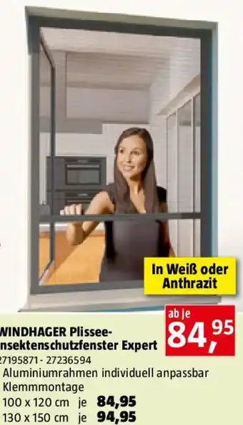 Bauhaus WINDHAGER Plissee- Insektenschutzfenster Expert Angebot