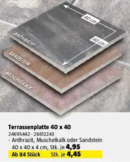 Bauhaus Terrassenplatte Angebot