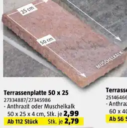 Bauhaus Terrassenplatte Angebot
