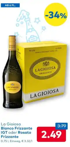 T&G La Gioiosa Bianco Frizzante IGT oder Rosato Frizzante Angebot