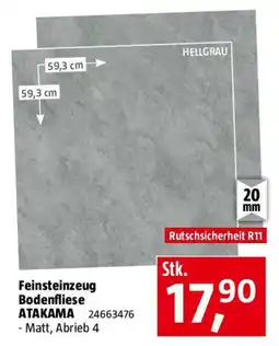 Bauhaus Feinsteinzeug Bodenfliese ATAKAMA Angebot