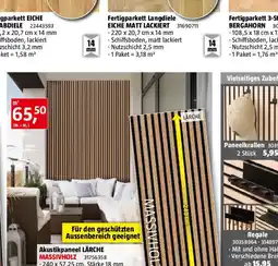 Bauhaus Akustikpaneel LÄRCHE Angebot