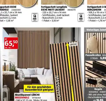 Bauhaus Akustikpaneel LÄRCHE Angebot