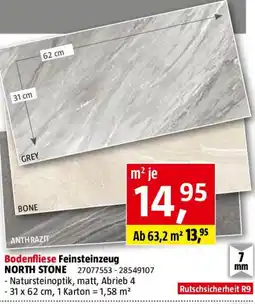 Bauhaus Bodenfliese Feinsteinzeug NORTH STONE Angebot