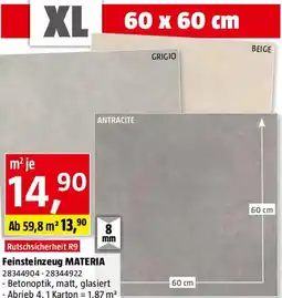 Bauhaus Feinsteinzeug MATERIA Angebot