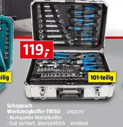Bauhaus Scheppach Werkzeugkoffer TB150 Angebot