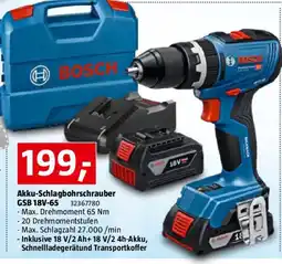 Bauhaus Akku-Schlagbohrschrauber GSB 18V-65 Angebot