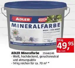 Bauhaus ADLER Mineralfarbe Angebot