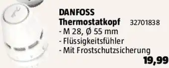 Bauhaus DANFOSS Thermostatkopf Angebot