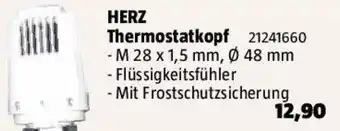 Bauhaus HERZ Thermostatkopf Angebot