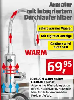 Bauhaus AQUADON Water Heater FLEXHEAD Angebot